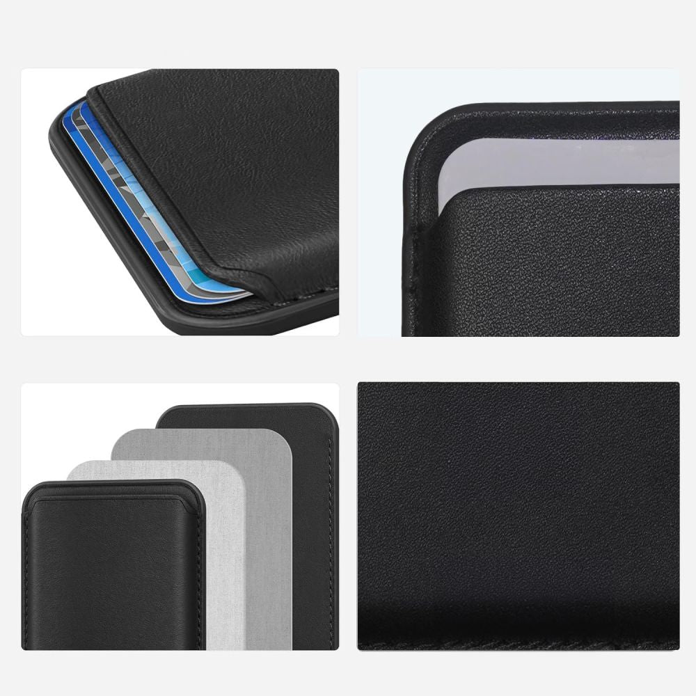 MAGNETYCZNE ETUI NA KARTY TECH-PROTECT MAGWALLET MAGSAFE UNIVERSAL MAGNETIC CARD HOLDER CZARNE