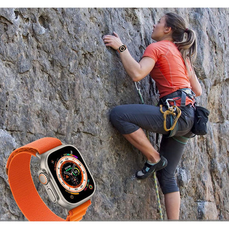 PASEK TECH-PROTECT NYLON PRO APPLE WATCH 6 / 7 / 8 / 9 / 10 / SE / ULTRA 1 / 2 (44 / 45 / 46 / 49 MM) MOUSY SZARY