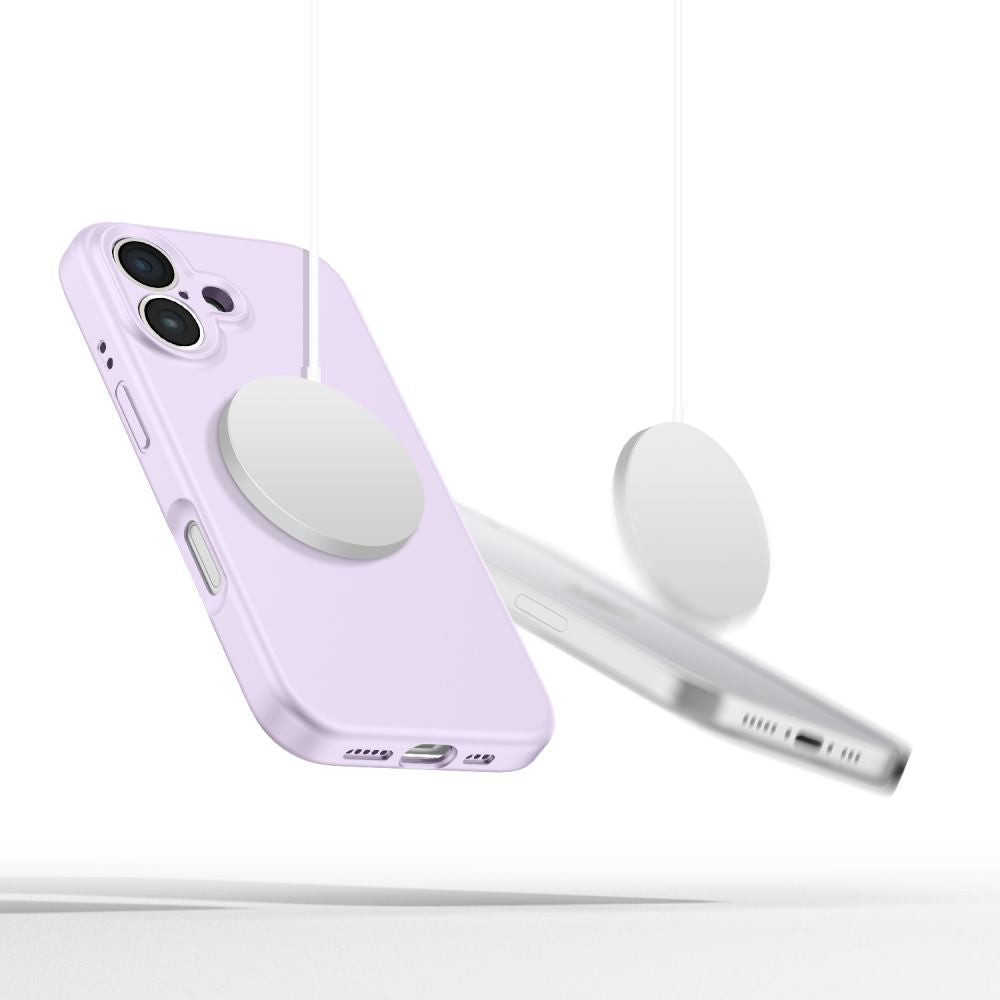 ETUI TECH-PROTECT LIQUID SILICONE MAGSAFE IPHONE 16E FIOLETOWE