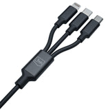 KABEL 3W1 3MK HYPER CABLE 3IN1 A/C TO C/MICRO/LIGHTNING 1.5M BLACK CZARNY