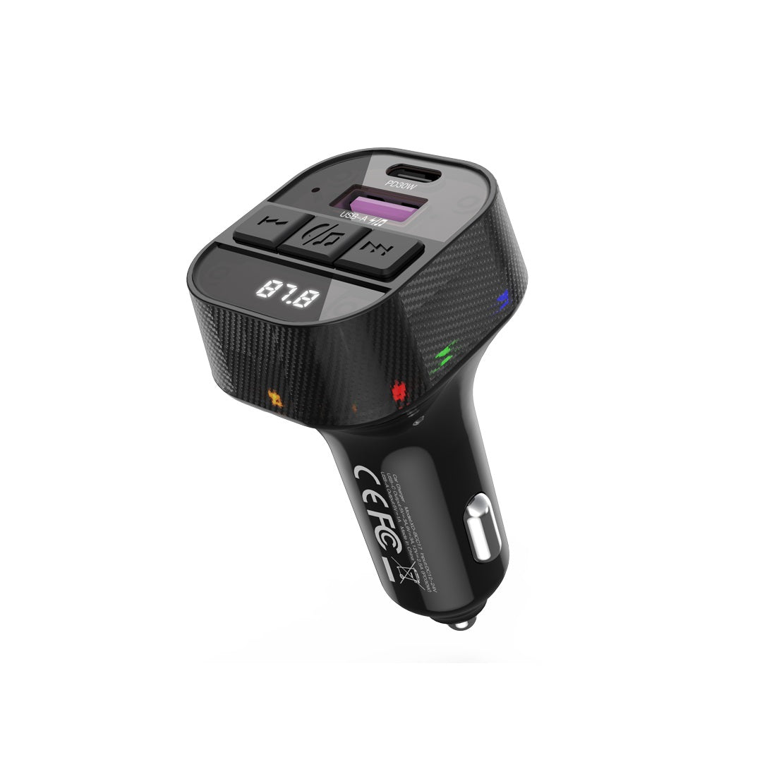XO TRANSMITER FM BCC17 BLUETOOTH MP3 ŁADOWARKA SAMOCHODOWA 30W CZARNA