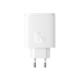 BASEUS ŁADOWARKA SIECIOWA CUBE PRO PD 65W 2X USB-C 1X USB BIAŁA