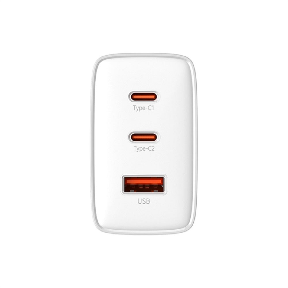 BASEUS ŁADOWARKA SIECIOWA CUBE PRO PD 65W 2X USB-C 1X USB BIAŁA