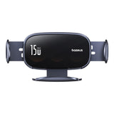 BASEUS UCHWYT SAMOCHODOWY LIGHTCHASER SERIES TRIPLE-COIL WIRELESS CHARGING ELECTRIC CAR MOUNT CLUSTER CZARNY
