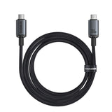 BASEUS KABEL CRYSTAL SHINE USB3.2 FULL-FEATURED FAST-CHARGING DATA CABLE USB-C TO USB-C 100W 1.5M 20GB CLUSTER CZARNY