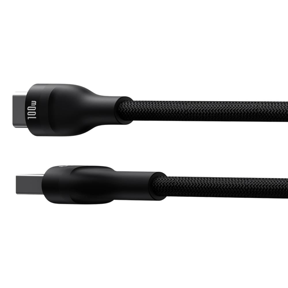 BASEUS KABEL FLASH 2 CHARGING CABLE USB TO USB-C 100W 2M CLUSTER CZARNY