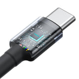 BASEUS KABEL CAFULE CHARGING CABLE USB-C TO USB-C 100W 2M 2PCS RED CZARNY+GREY CZARNY