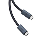 BASEUS KABEL FLASH 2 USB4 FULL-FEATURED CHARGING CABLE USB-C TO USB-C 240W 5.9FT CLUSTER CZARNY