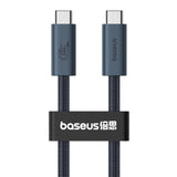 BASEUS KABEL FLASH 2 USB4 FULL-FEATURED CHARGING CABLE USB-C TO USB-C 240W 5.9FT CLUSTER CZARNY