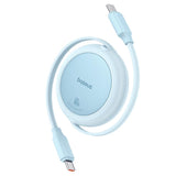 BASEUS KABEL FREE2PULL MINI CHARGING CABLE USB-C TO USB-C 60W 1M NIEBIESKI