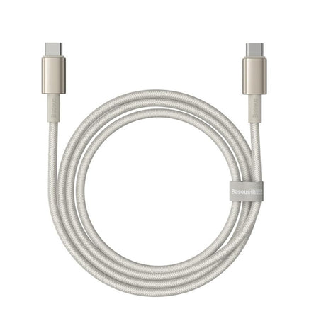 BASEUS KABEL TUNGSTEN GOLD FAST CHARGING DATA CABLE TYPE-C TO TYPE-C 100W 1M TITANIUM GALAXY ZŁOTY