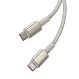 BASEUS KABEL TUNGSTEN GOLD FAST CHARGING DATA CABLE TYPE-C TO TYPE-C 100W 2M TITANIUM GALAXY ZŁOTY