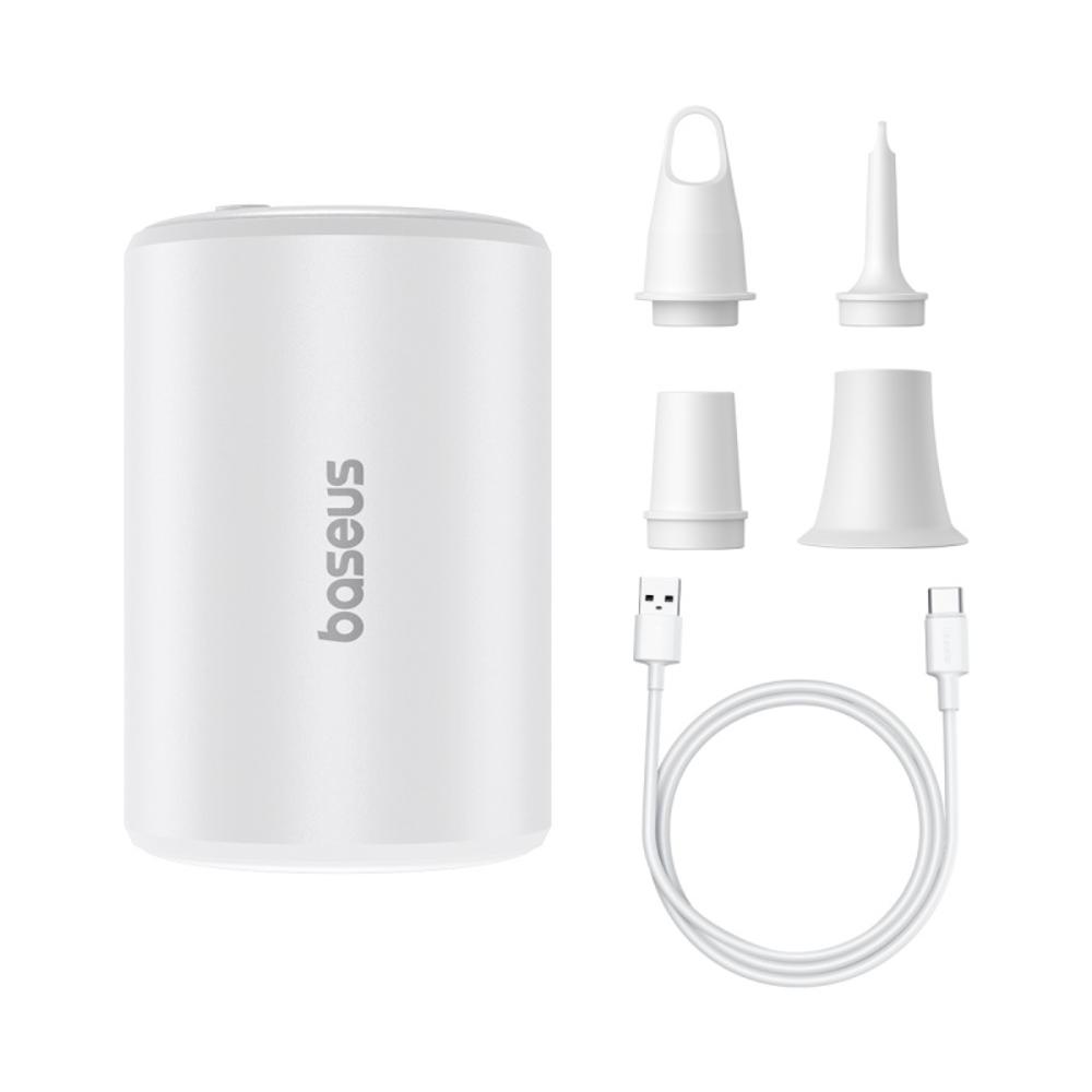 BASEUS KOMPRESOR POCKETGO PRO SERIES PORTABLE AIR PUMP STELLAR WHITE BIAŁY