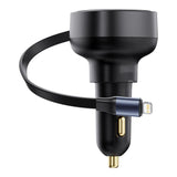 BASEUS ŁADOWARKA SAMOCHODOWA USB-C 55W CZARNA ENJOYMENT PRO CAR CHARGER + KABEL IP CZARNA
