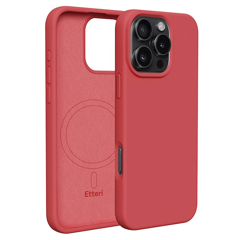 NAKŁADKA ETTERI SILICONE MAG IPHONE 16 PRO MAX 6,9" MALINOWA