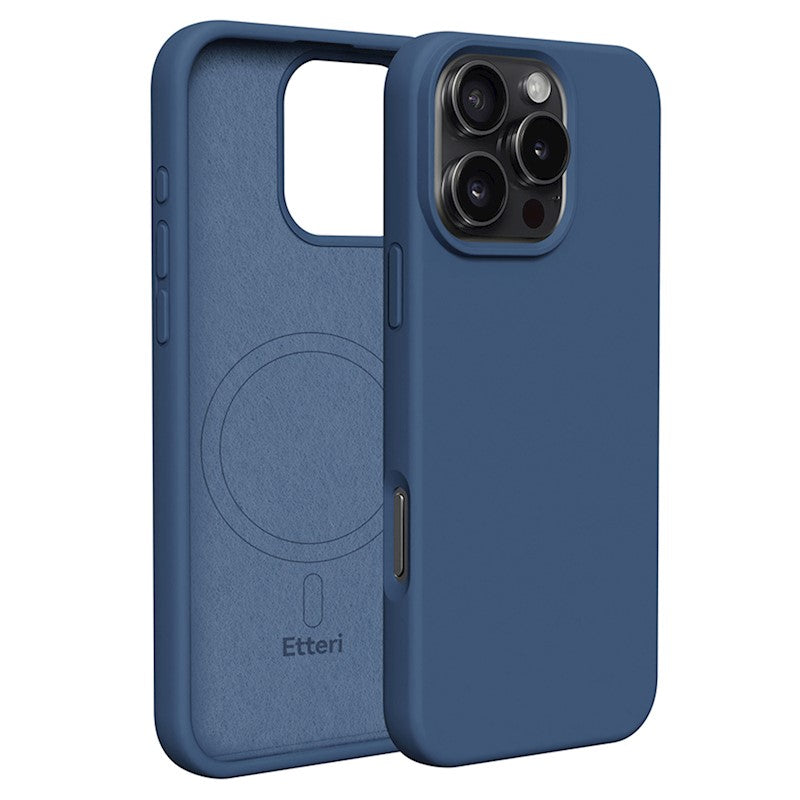 NAKŁADKA ETTERI SILICONE MAG IPHONE 16 PRO MAX 6,9" CIEMNONIEBIESKA