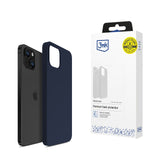 ETUI APPLE IPHONE 15 - 3MK SILICONE CASE DARK NAVY GRANATOWE
