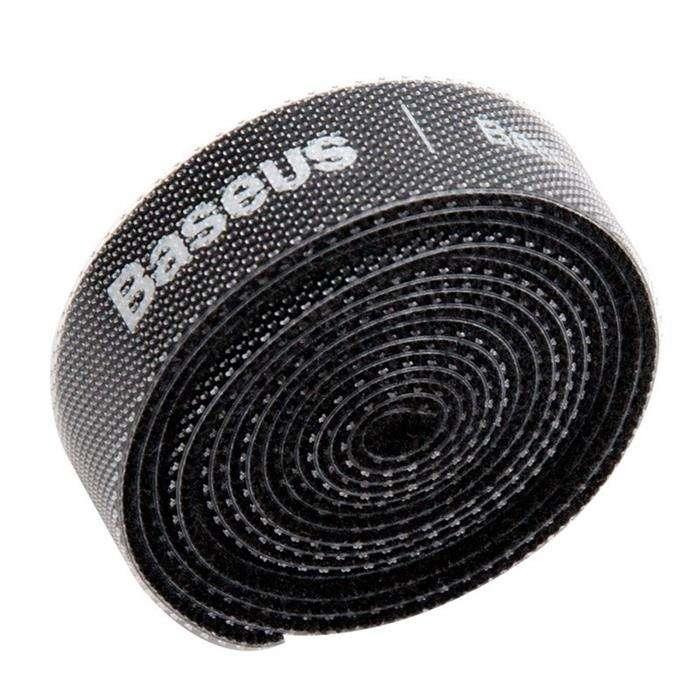 BASEUS TAŚMA RZEPOWA ORGANIZER 50CM CZARNA