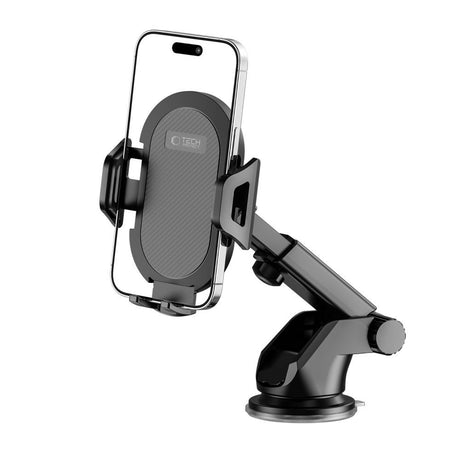 UCHWYT SAMOCHODOWY TECH-PROTECT V1 UNIVERSAL WINDSHIELD & DASHBOARD CAR MOUNT BLACK CZARNY