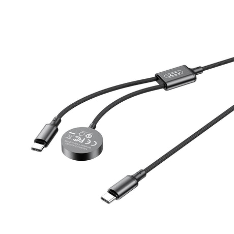 XO ŁADOWARKA BEZPRZEWODOWA INDUKCYJNA CX030 CZARNA DO APPLE WATCH Z KABLEM USB-C -USB-C