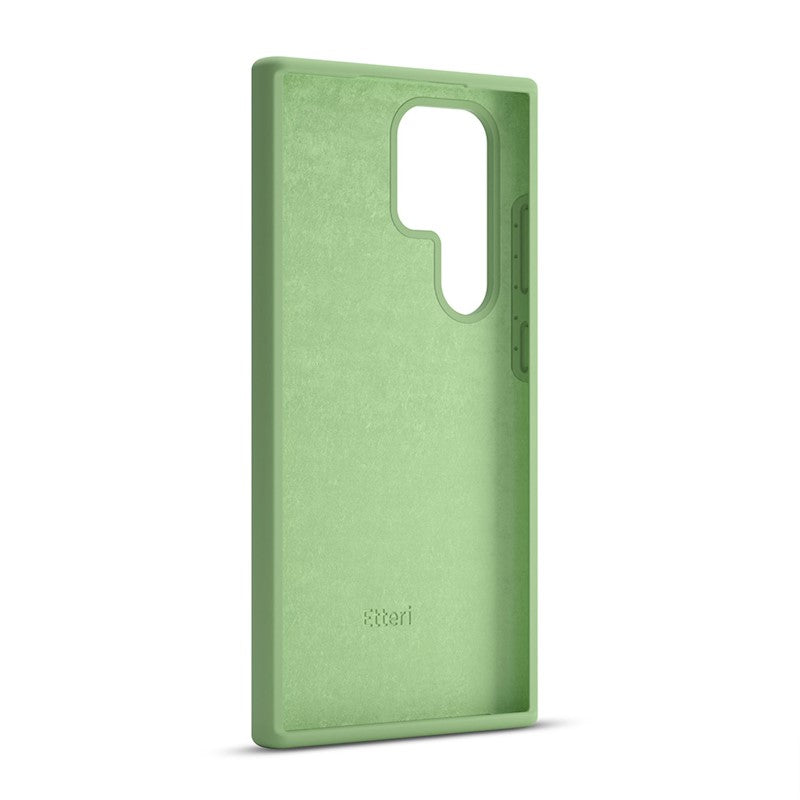 NAKŁADKA ETTERI SILICONE CASE SAMSUNG S25 ULTRA JASNOZIELONA