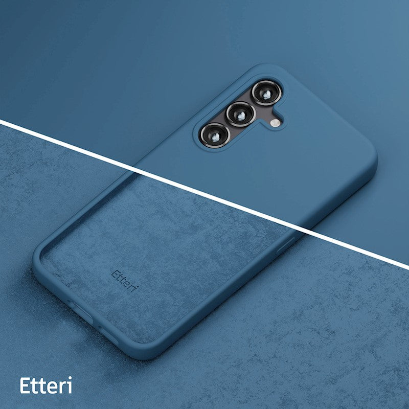 NAKŁADKA ETTERI SILICONE CASE SAMSUNG S24 ULTRA CIEMNONIEBIESKA