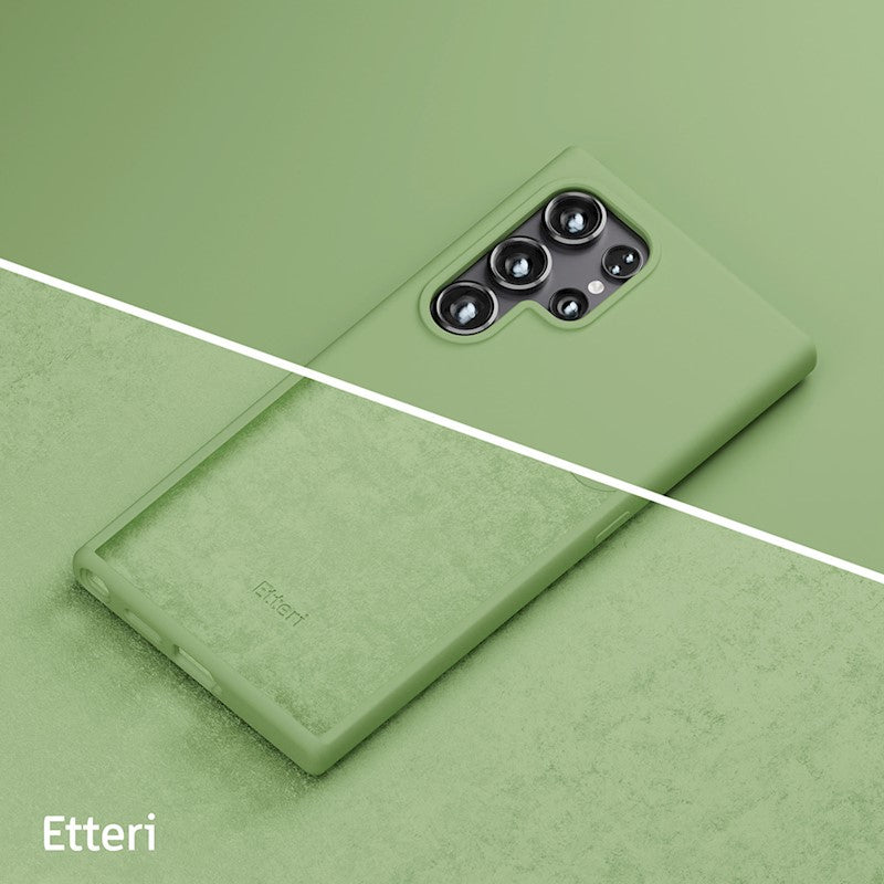 NAKŁADKA ETTERI SILICONE CASE SAMSUNG S25 ULTRA JASNOZIELONA