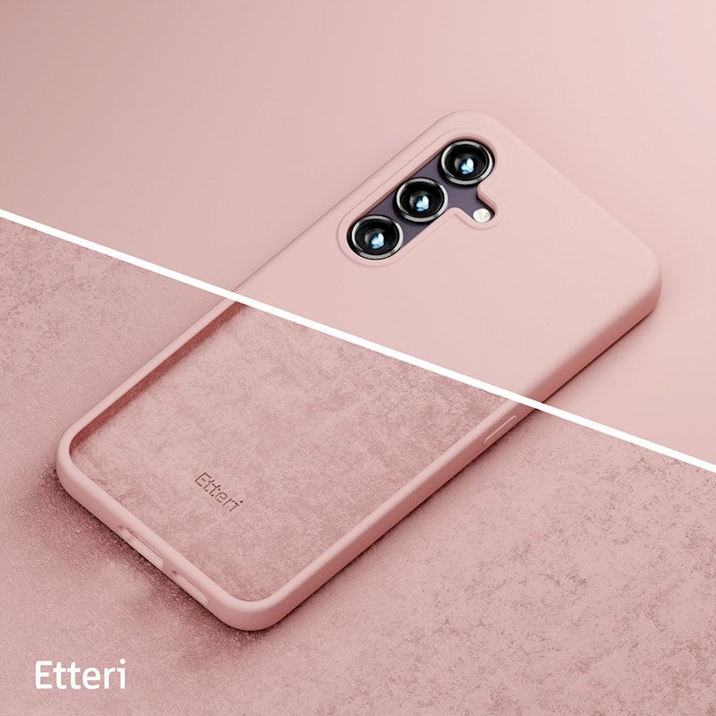 NAKŁADKA ETTERI SILICONE CASE SAMSUNG S24 JASNORÓŻOWA