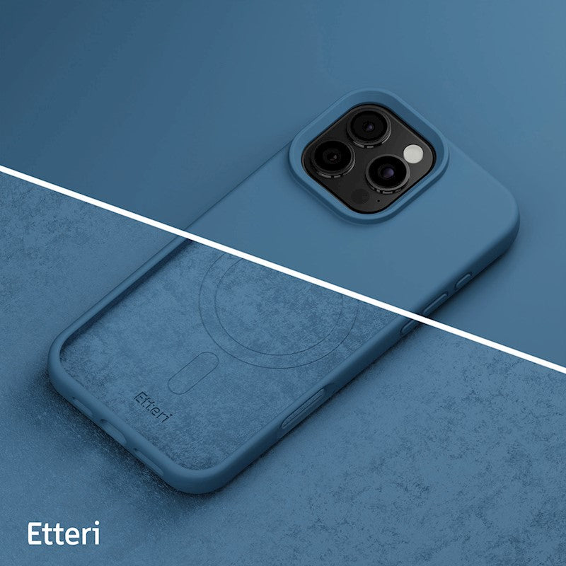 NAKŁADKA ETTERI SILICONE MAG IPHONE 16 PRO MAX 6,9" CIEMNONIEBIESKA