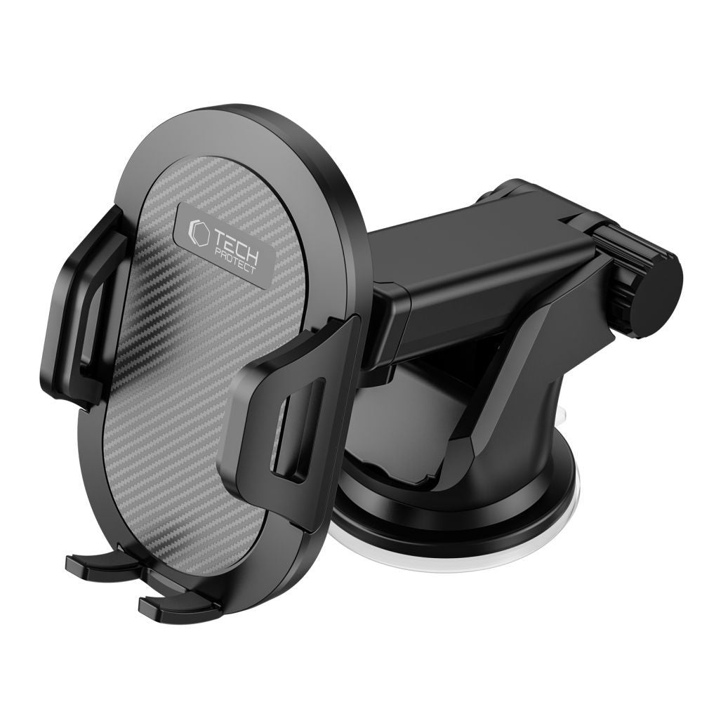 UCHWYT SAMOCHODOWY TECH-PROTECT V1 UNIVERSAL WINDSHIELD & DASHBOARD CAR MOUNT BLACK CZARNY