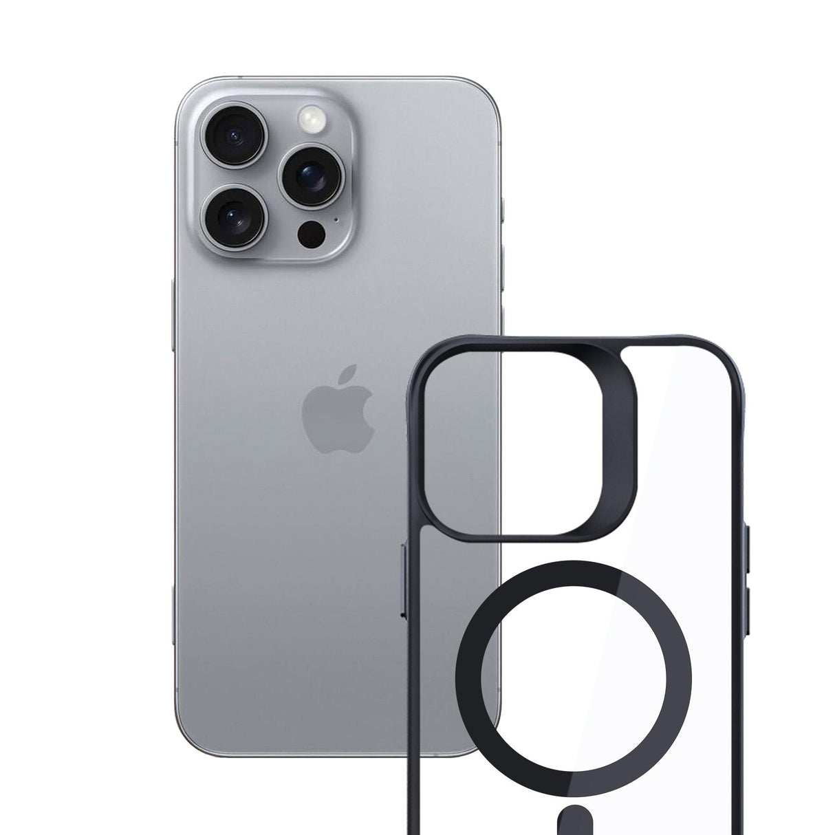 ETUI APPLE IPHONE 16 PRO - 3MK SATIN ARMOR MAGCASE CZARNE