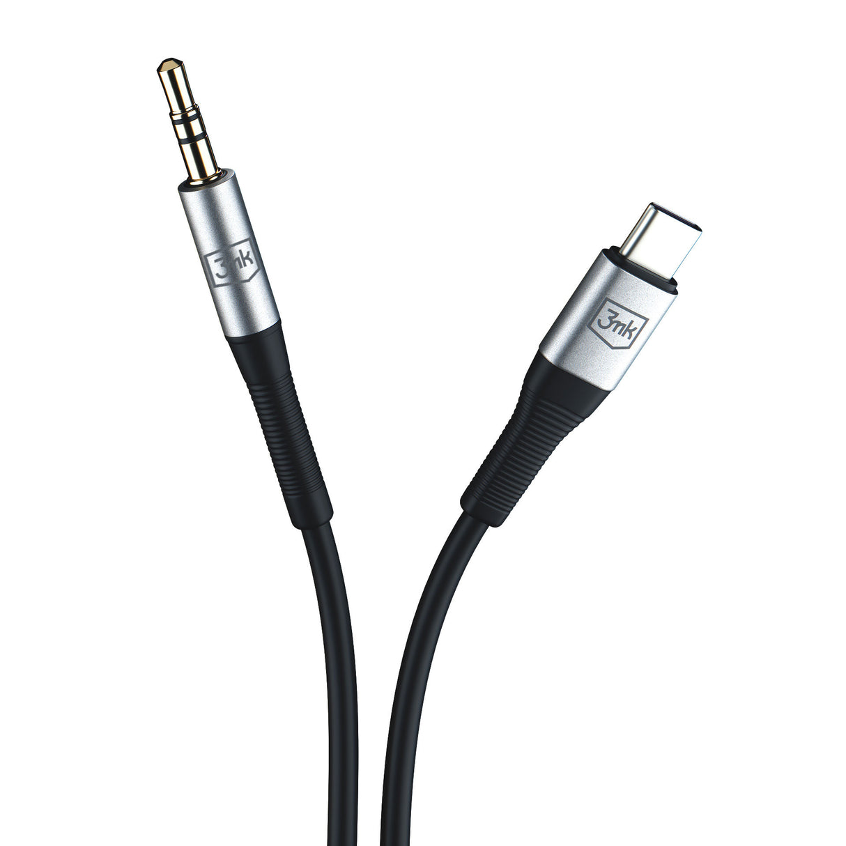ADAPTER 3MK AUX CABLE USB-C - JACK 3,5 MM CZARNY