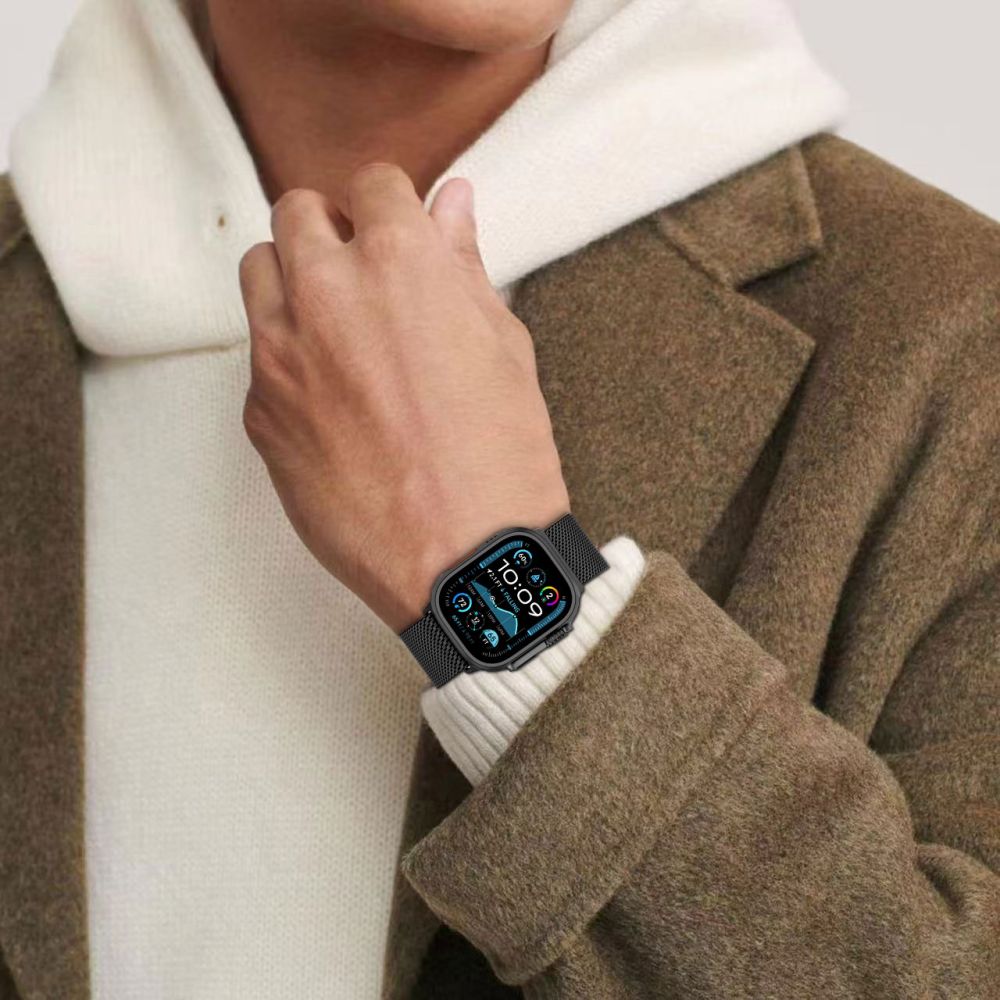 PASEK TECH-PROTECT MILANO APPLE WATCH 6 / 7 / 8 / 9 / 10 / SE / ULTRA 1 / 2 (44 / 45 / 46 / 49 MM) CZARNY