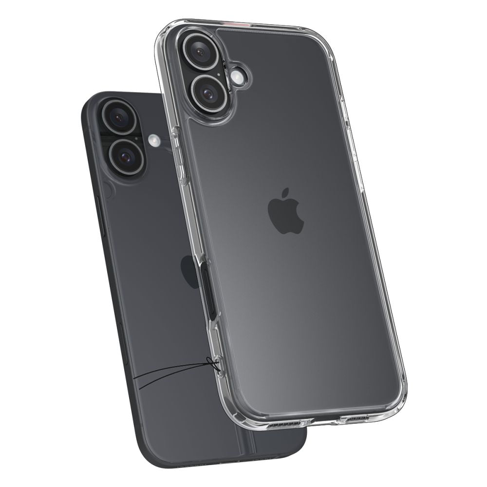 ETUI SPIGEN ULTRA HYBRID IPHONE 16 CRYSTAL CLEAR TRANSPARETNE