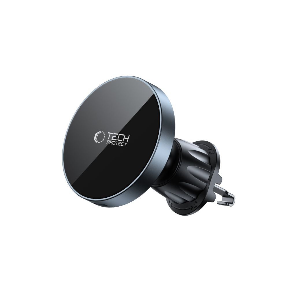 UCHWYT SAMOCHODOWY Z ŁADOWANIEM INDUKCYJNYM TECH-PROTECT MM15W-V5 MAGNETIC MAGSAFE CD & VENT CAR MOUNT WIRELESS CHARGER 15W CZARNY