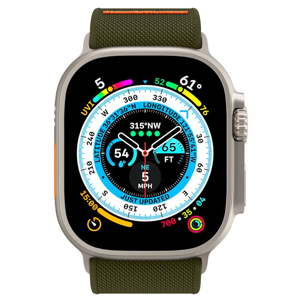 PASEK SPIGEN FIT LITE ULTRA APPLE WATCH 6 / 7 / 8 / 9 / 10 / SE / ULTRA 1 / 2 (44 / 45 / 46 / 49 MM) KHAKI