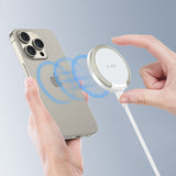 ŁADOWARKA INDUKCYJNA TECH-PROTECT QI15W-A33 MAGNETIC MAGSAFE WIRELESS CHARGER BIAŁA