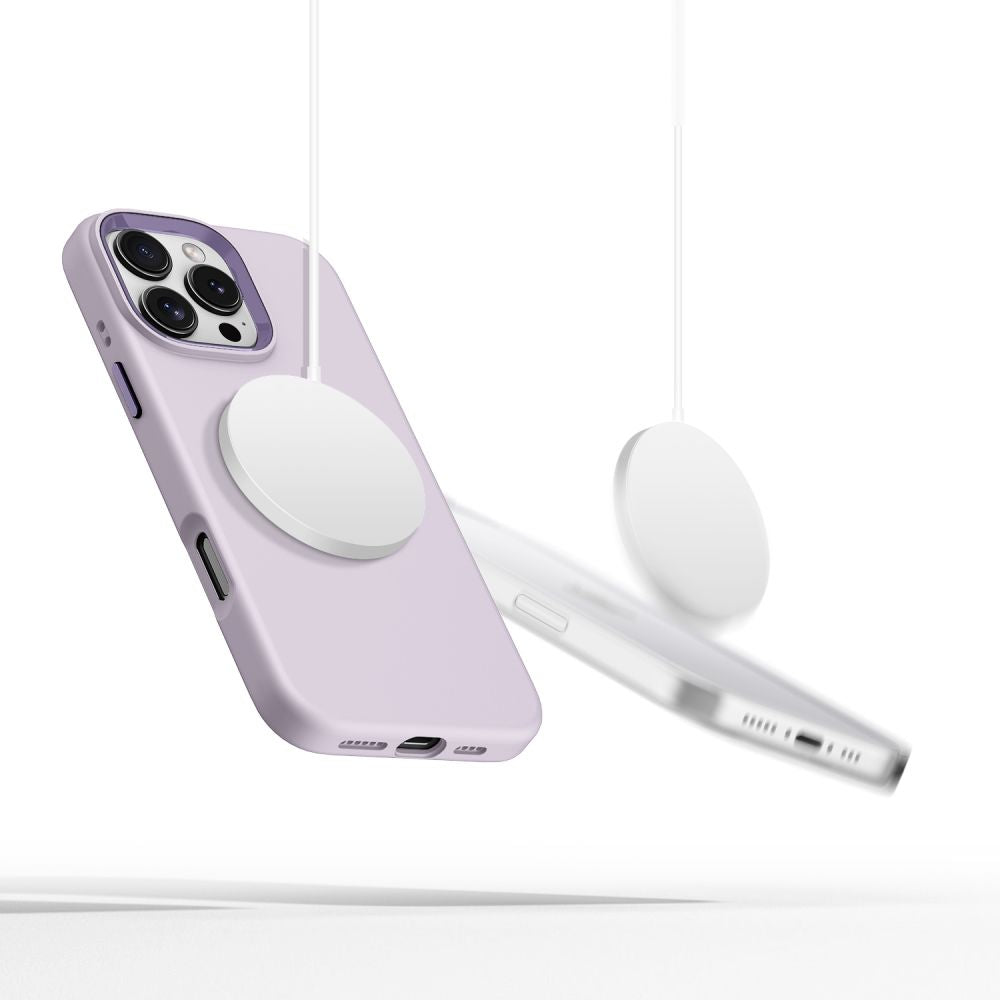 ETUI TECH-PROTECT SILICONE PURE MAGSAFE IPHONE 16 PRO FIOLETOWY