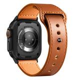 PASEK TECH-PROTECT NATURALFIT APPLE WATCH 6 / 7 / 8 / 9 / 10 / SE (40 / 41 / 42 MM) BROWN BRĄZOWY