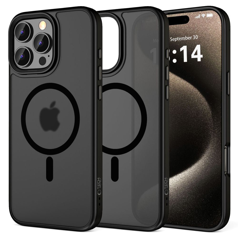 ETUI TECH-PROTECT MAGMAT MAGSAFE IPHONE 16 PRO CZARNE