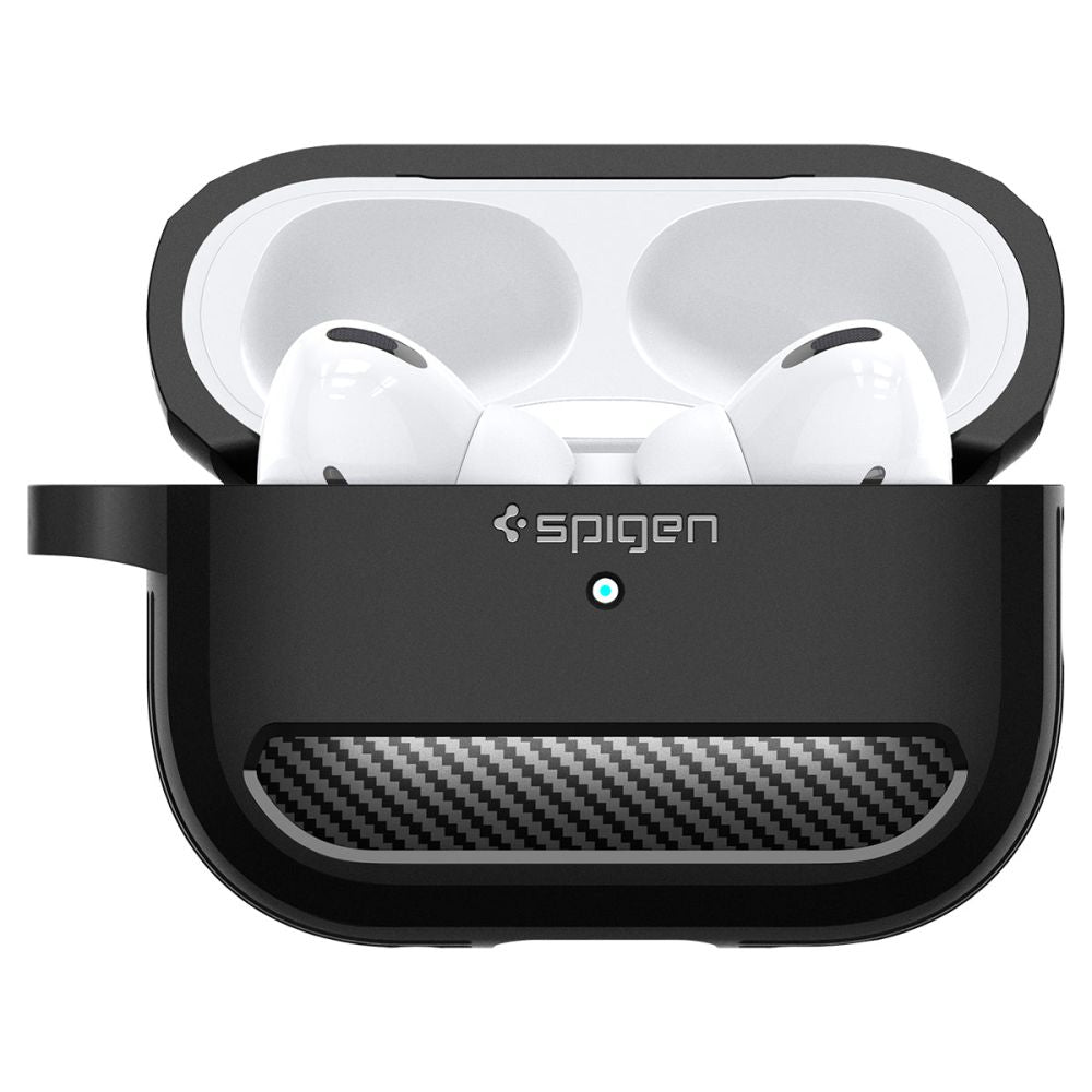 ETUI NA SŁUCHAWKI SPIGEN RUGGED ARMOR APPLE AIRPODS PRO 1 / 2 CZARNE