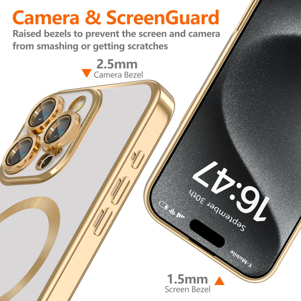 ETUI TECH-PROTECT MAGFLEX MAGSAFE IPHONE 16 PRO MAX ZŁOTE