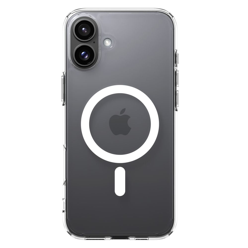 ETUI SPIGEN ULTRA HYBRID MAG MAGSAFE IPHONE 16 TRANSPARETNO BIAŁE