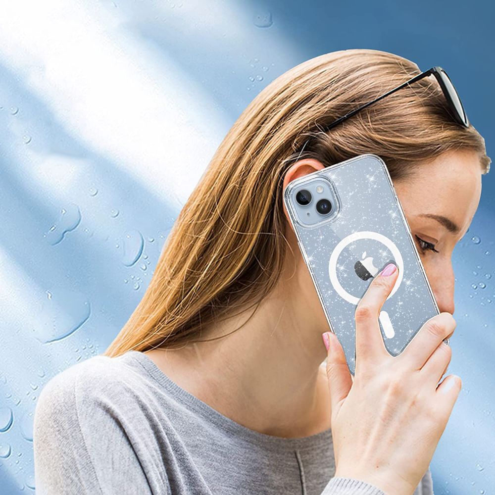 ETUI TECH-PROTECT FLEXAIR HYBRID MAGSAFE IPHONE 13 / 14 BROKATOWE