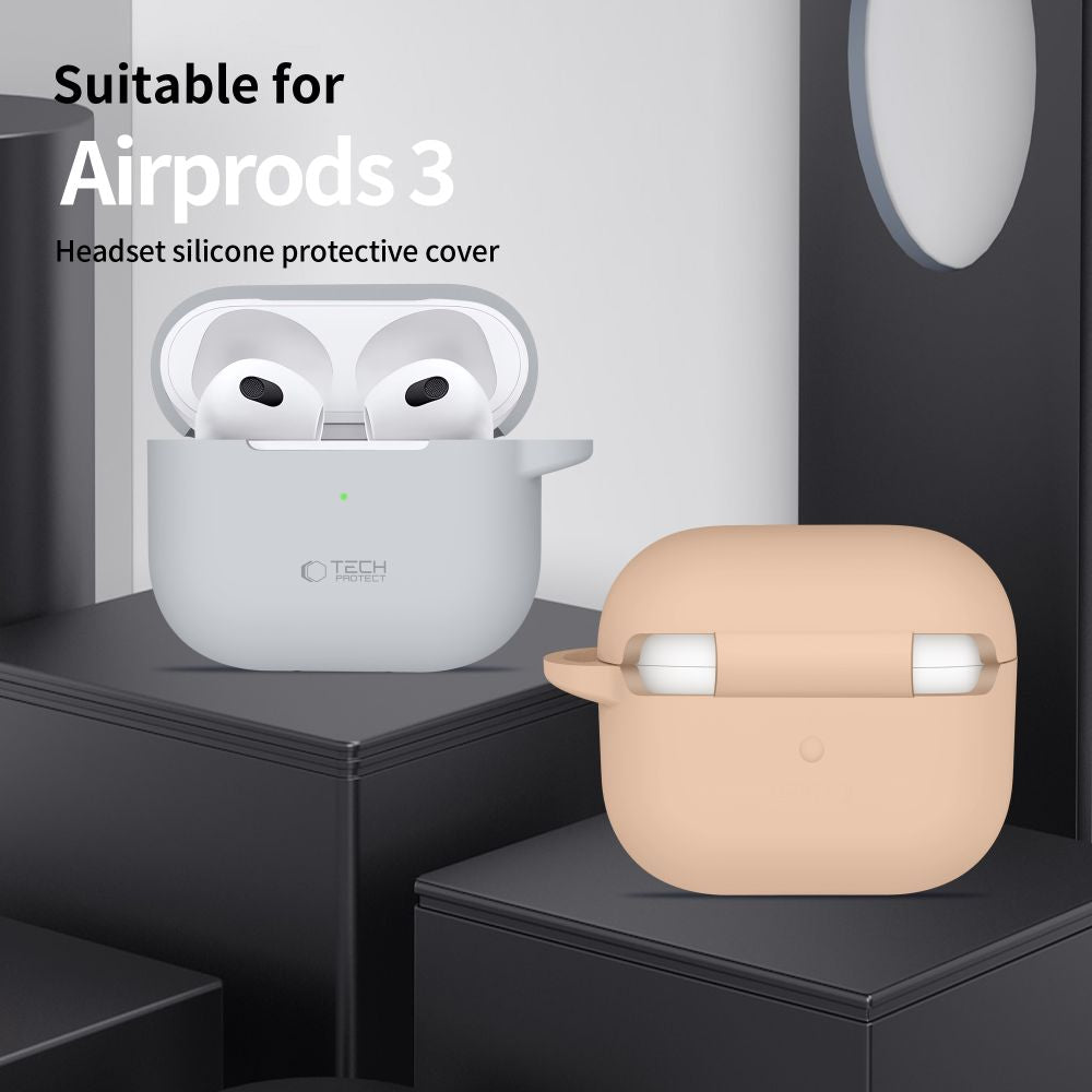 ETUI NA SŁUCHAWKI TECH-PROTECT SILICONE HOOK APPLE AIRPODS 3 CZARNE