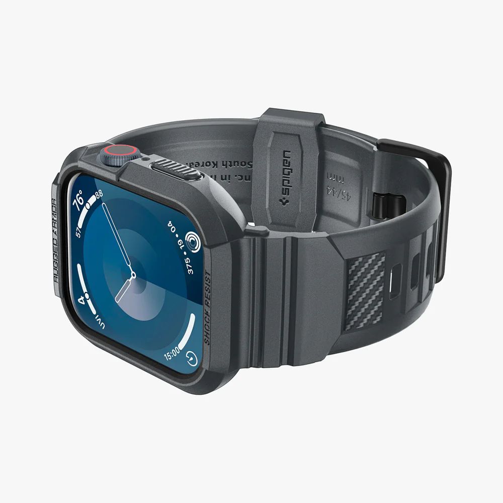 PASEK SPIGEN RUGGED ARMOR ”PRO” APPLE WATCH 4 / 5 / 6 / 7 / 8 / 9 / SE (44 / 45 MM) SZARY