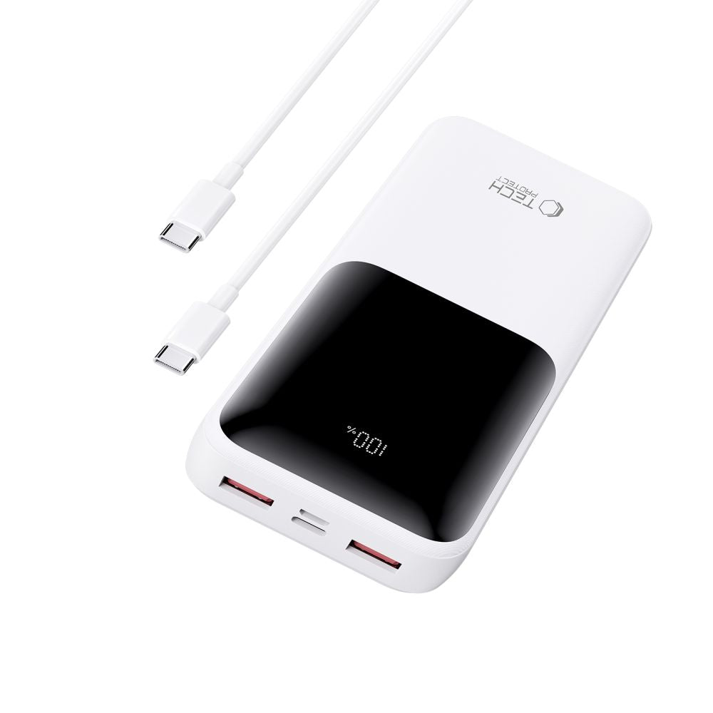 POWERBANK TECH-PROTECT PB02 POWER BANK 20000MAH 22.5W BIAŁY