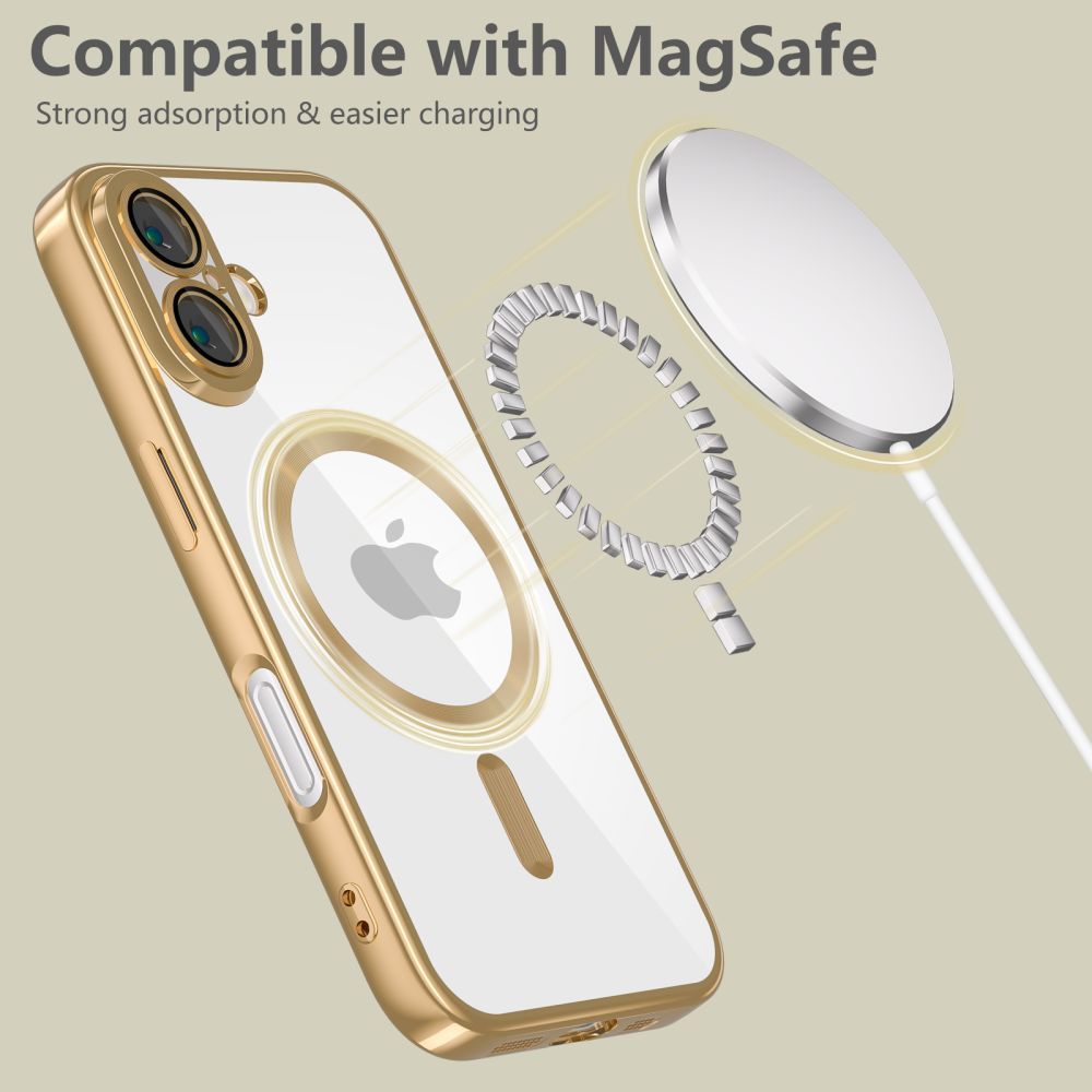 ETUI TECH-PROTECT MAGFLEX MAGSAFE IPHONE 16E ZŁOTE