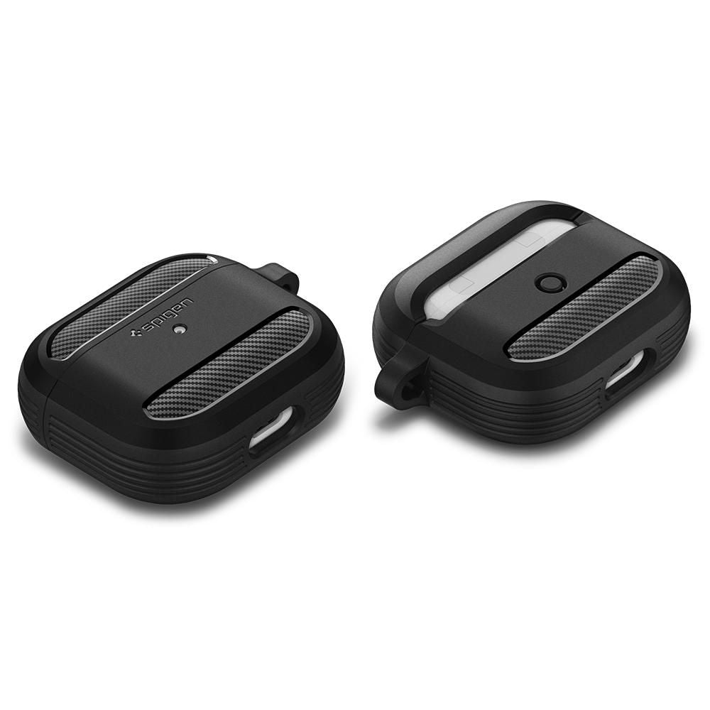 ETUI NA SŁUCHAWKI SPIGEN RUGGED ARMOR APPLE AIRPODS 3 CZARNE
