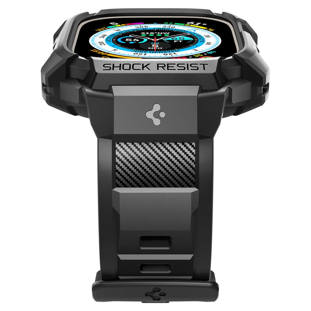 PASEK SPIGEN RUGGED ARMOR ”PRO” APPLE WATCH ULTRA 1 / 2 (49 MM) CZARNY